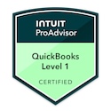 Intuit ProAdvisor QuickBooks Level 1 – Certified badge