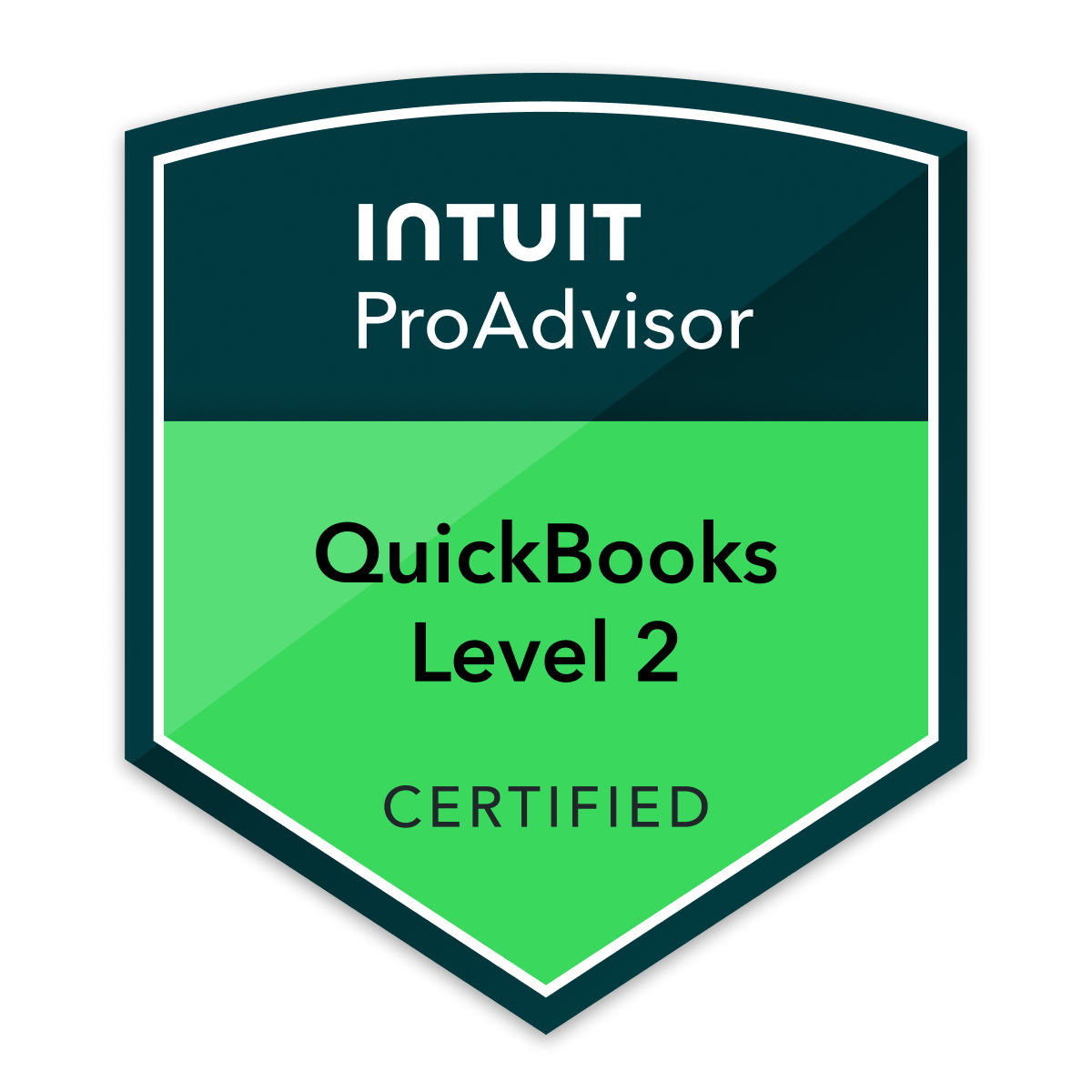 Intuit ProAdvisor QuickBooks Level 2 – Certified badge